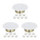 24Pcs White Iron Sprinkler Cover Plates for Indoor Ceiling 6