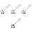 4Pcs Ergonomic Stainless Steel Table and Soup Spoons Silver 5
