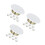 24Pcs White Iron Sprinkler Cover Plates for Indoor Ceiling 7