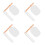 4Pcs White Oval Mirror Rotatable ABS Frame Desk Vanity for Home Makeup 9