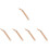 5Pcs Chocolate Wood Knitting Shuttle Versatile Tapestry Making Tool 7