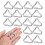 100Pcs Weather-Resistant Silver Triangle Rings for Trampoline Repair 4