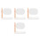 4Pcs White Oval Mirror Rotatable ABS Frame Desk Vanity for Home Makeup 6