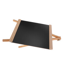 3Pcs Black Wooden Easel Stands Erasable Chalkboards for Office Decor