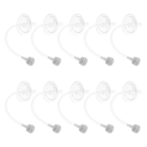 30Pcs Transparent Silicone Replacement Straws for Toddler Bottles Soft