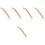 5Pcs Chocolate Wood Knitting Shuttle Versatile Tapestry Making Tool 6