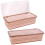 6Pcs Orange Utensil Container PP Kitchen Cutlery Tray with Lid 3