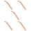 5Pcs Chocolate Wood Knitting Shuttle Versatile Tapestry Making Tool 10