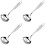 4Pcs Ergonomic Stainless Steel Table and Soup Spoons Silver 7