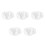 5Pcs Baby Bassinet Fitted Sheets White Smooth Polyester Cradle Covers 6