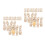 2Sets Beige Wooden Peg Dolls Unpainted Craft Blanks for DIY Projects 7
