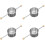 4Pcs Silver Cocktail Jigger Measuring Cups Double Bead Metal Bar Tools 7