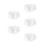 5Pcs Baby Bassinet Fitted Sheets White Smooth Polyester Cradle Covers 9