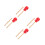 4Sets Red Wooden Handheld Bangzi Kids Percussion Musical Training Tool 4