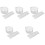 5Pcs White Elastic Planter Net Cover Breathable Plant Protector 5