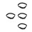 4Pcs Black Binding Belt Loops with Straps for Duty 6