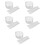 5Pcs White Elastic Planter Net Cover Breathable Plant Protector 9