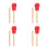 4Sets Red Wooden Handheld Bangzi Kids Percussion Musical Training Tool 7