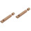 2Pcs Kids Wooden Musical Push Pull Flutes Light Brown Instruments 6