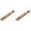 2Pcs Kids Wooden Musical Push Pull Flutes Light Brown Instruments 4