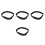 4Pcs Black Binding Belt Loops with Straps for Duty 5