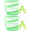 2Sets Easy Assembly Green Butterfly Habitat Cage Breathable Mesh Net 7