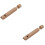 2Pcs Kids Wooden Musical Push Pull Flutes Light Brown Instruments 8