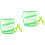 2Sets Easy Assembly Green Butterfly Habitat Cage Breathable Mesh Net 6