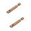 2Pcs Kids Wooden Musical Push Pull Flutes Light Brown Instruments 9