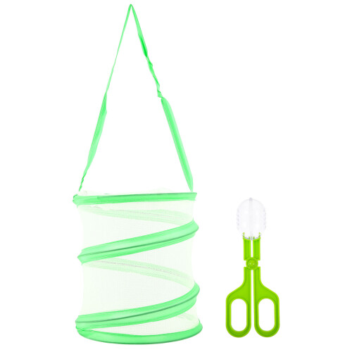 2Sets Easy Assembly Green Butterfly Habitat Cage Breathable Mesh Net 2