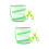 2Sets Easy Assembly Green Butterfly Habitat Cage Breathable Mesh Net 9