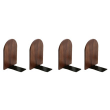 Buchstützen Aus Holz, Robustes Bücherregal, Rutschfeste Buchstützen (4 Stück)