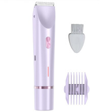 Epilierer mit USB-Ladefunktion, Bikinizone, Achselhöhle, Arm, Elektrische Haarentfernung, Tragbarer Haarschneider für Frauen, Lila