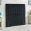 Double Black Velvet 51" Panel Divan Bed Headboard 1