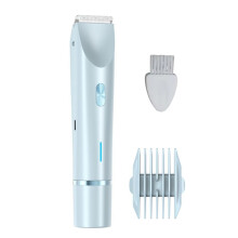 Epilierer mit USB-Aufladung, Bikinizone, Achselhöhle, Arm, Elektrische Haarentfernung, Tragbarer Haarschneider für Frauen, Blau