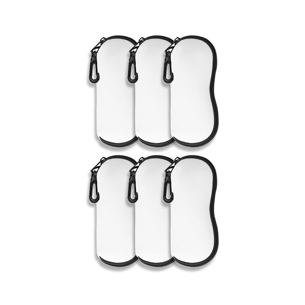 Sublimation Sunglasses Case Blanks Set,Neoprene Sunglasses Case Soft for Sublimation Blanks Sunglasses Case 6PCS