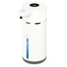 420ML Automatic Foaming Soap Dispenser 4 Gear Infrared Sensor USB Rechargeable Dispenser Wall Mounted IPX6 White