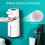 420ML Automatic Foaming Soap Dispenser 4 Gear Infrared Sensor USB Rechargeable Dispenser Wall Mounted IPX6 White 2
