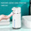 420ML Automatic Foaming Soap Dispenser 4 Gear Infrared Sensor USB Rechargeable Dispenser Wall Mounted IPX6 White 6