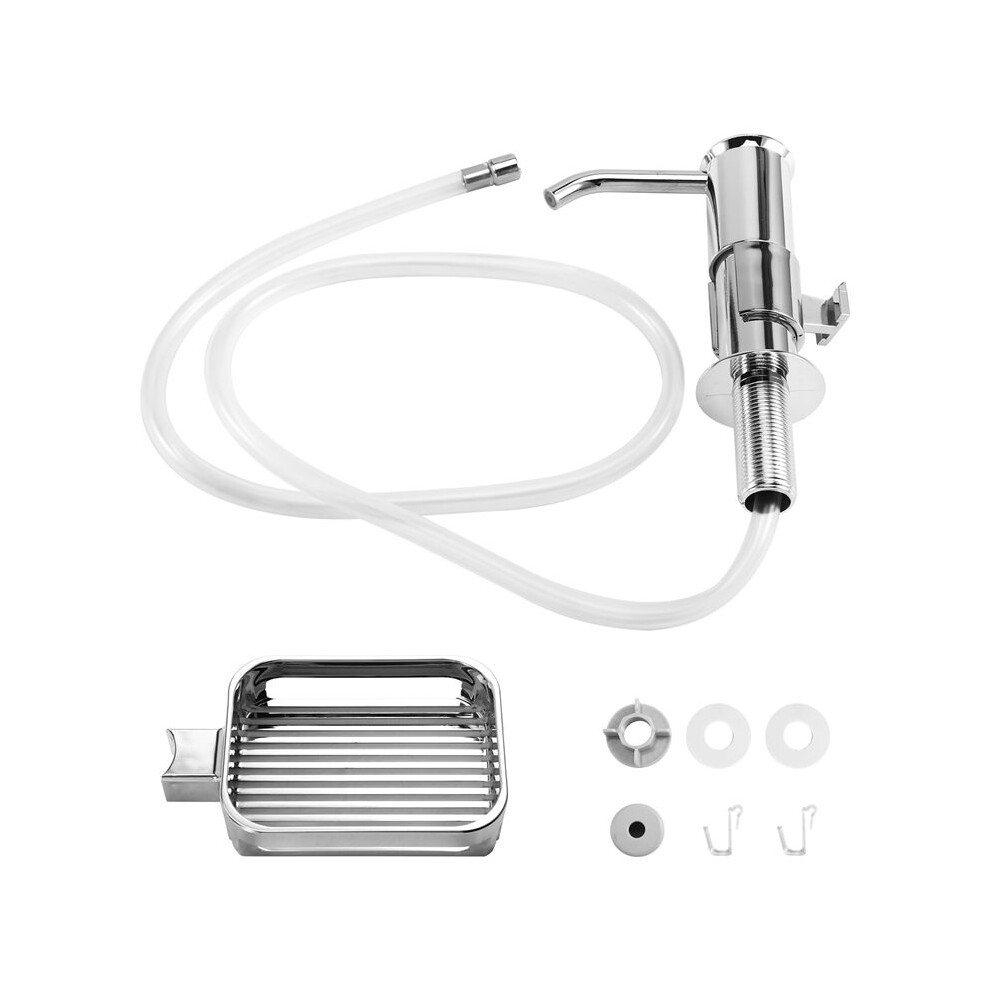 Soap Dispenser For Kitchen Sink,Built In Soap Dispenser Pump With Sponge Holder & Extension Tube Kit For Under Counter,A 6034255950265