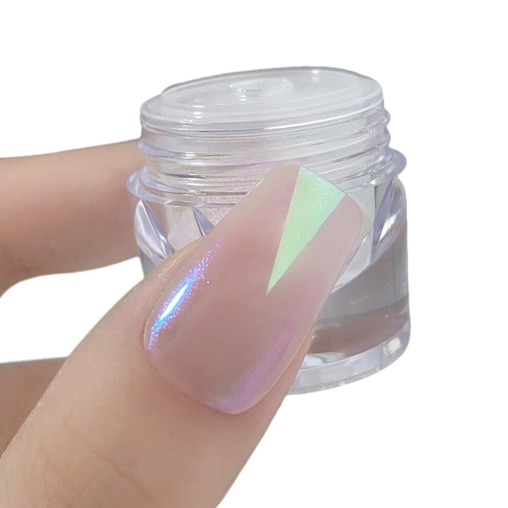 Nail Glitter Powder Metallic Nail Pigment with Moonlight Effect for Shimmer Nail Art Decoration