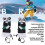 Junior-Skihandschuhe warm, regendicht, Schneemuffe Pandabär L 6