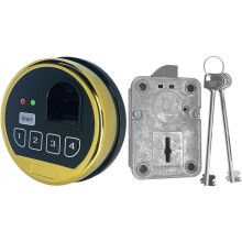 Fingerprint Password Fingerprint Safe Replacement Lock and EMP Electronic Keypad Biometric Cabinet, Left Swing Bolt