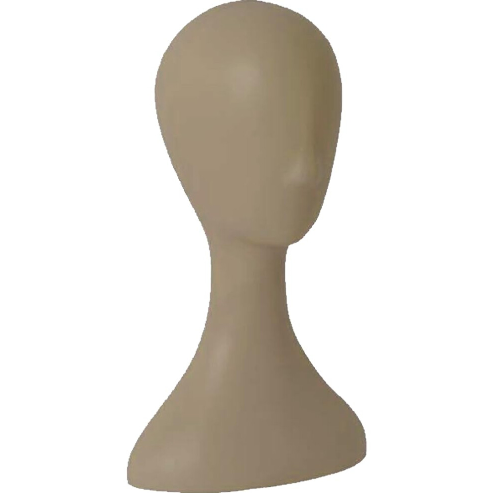 Unisex Female Mannequin Head For Wigs And Hats With Shoulders, Realistic Design, Stable Base