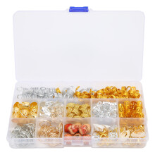 Wiederverwendbare Haarperlen, wasserfest, verstellbare Haarspangen aus Metall für Dreadlocks, Schmuckset mit Aufbewahrungsbox, weiches und flexibles