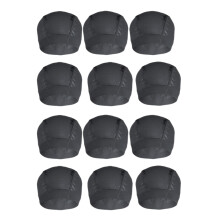 12 Pezzi Berretto Parrucca A Cupola Elastica Parrucca Parrucca Anteriore del Merletto Delle Donne Parrucca Nera