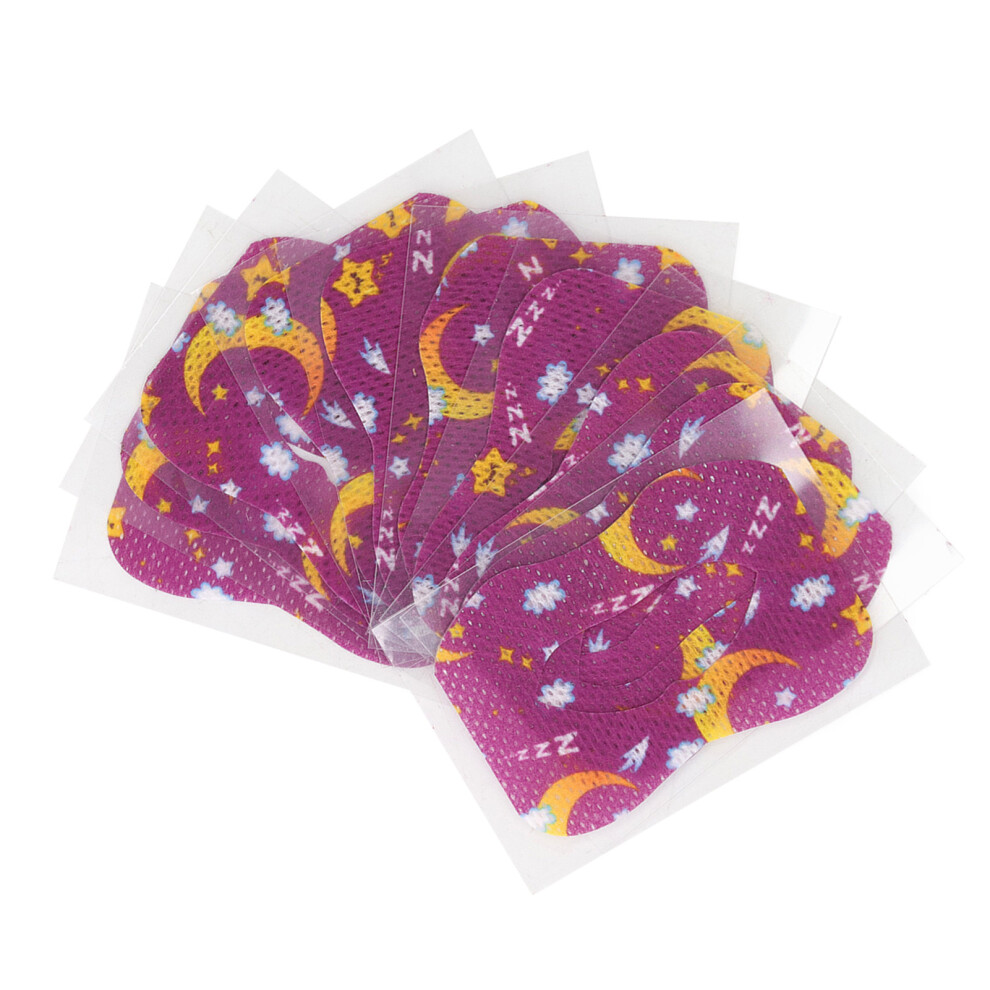 Purple Kids Sleep Strip Mouth Shape Reducing Snoring Nasal Strip M 30Pcs