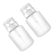 Nail Polish Remover Pump Bottle Set with Lockable LeakResistant Design for Travel and Home