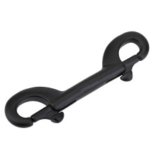 Delicate Stainless Steel Double Ended Clip Hook Bolt Snap Diving Buckle For SCUBA KEEP 100mm 90mm Black