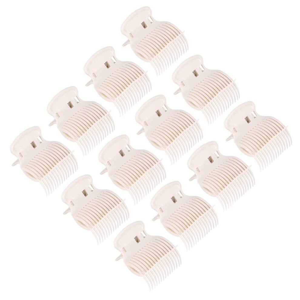 Hot Rollers with Secure Grip Hair Styling Clips, 24pcs HeatResistant Clamps for Salon and Home